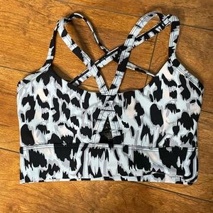 Cheetah print sports bra
